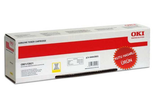 OKi C801-C821 44643005 Yellow Original Toner