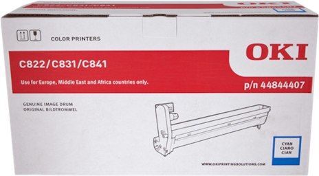 OKI C822 / C831 / C841 Cyan Original Drum Unit 44844407 - 2