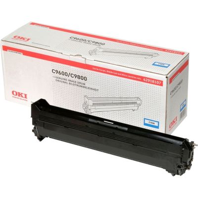 OKI C9600 / C9800 / C9650 42918107 Cyan Drum Unit - 1