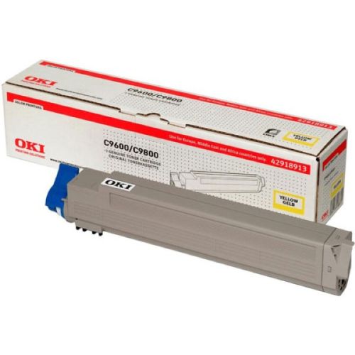 OKI 42918961 Sarı Orjinal Toner - C9600 / C9800 (T6988) - 1