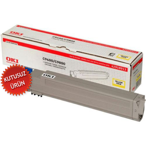 OKI 42918961 Sarı Orjinal Toner - C9600 / C9800 (U) (T10421) - 1