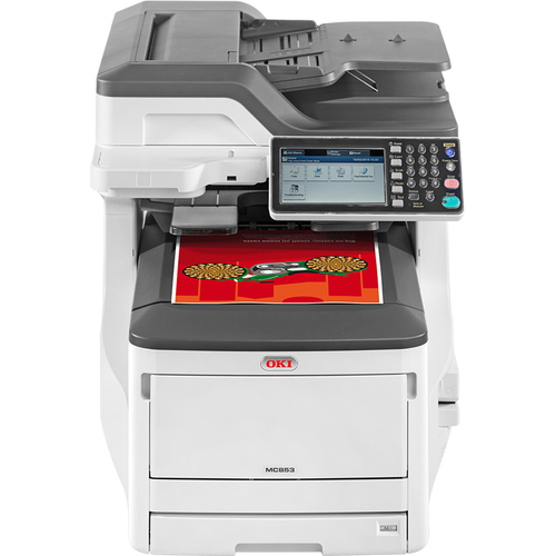 OKI MC853DN Scanner + Photocopy + Fax Multifunction Colour Laser Printer - 1