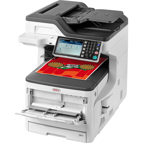 OKI MC853DN Scanner + Photocopy + Fax Multifunction Colour Laser Printer - 3