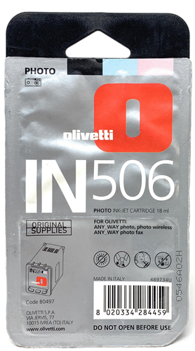 Olivetti B0497 Photo Black Original Cartridge - IN506