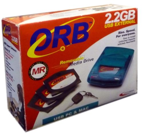 Orb 2.2 GB External Hard Disc Drive Formatted Disk - 1