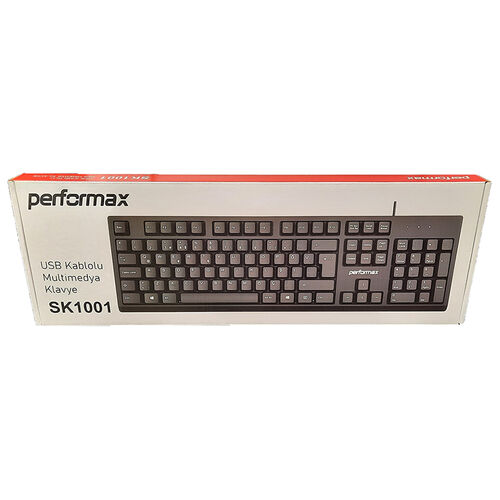 Performax SK1001 Kablolu Siyah Q Klavye (T15742) - 1