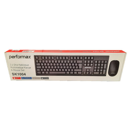 Performax SK1004 Wireless Black Keyboard + Mouse Set - 1