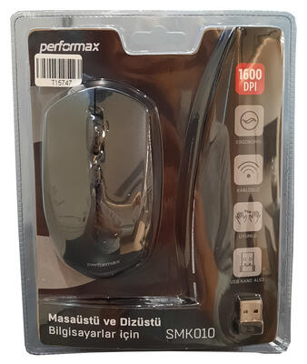 Performax SMK010 Wireless Black Optical Mouse 