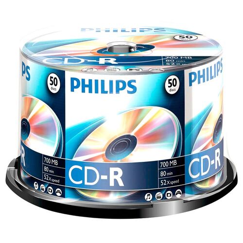 Philips 52X Speed 700 MB CD-R (50'li Paket) (T16042) - 1