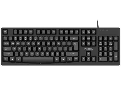 Philips K214 Black USB Q Multimedia Keyboard (SPK6214) 