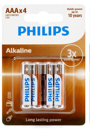 Philips LR03A12S/10 Alkaline Battery AAA 12Li (6x2) - 1