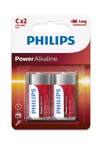 Philips LR14P2B Power Alkaline Pil C Orta Boy - 1