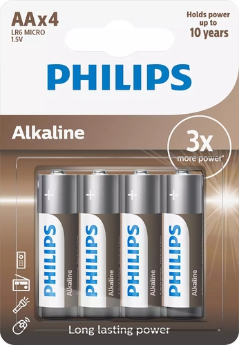 Philips LR6A4B/10 Alkaline Battery AA 1.5V - 1