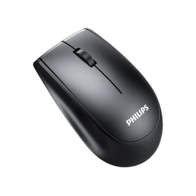 PHILIPS - Philips SPK7317 Black 2.4GHz Wired Optical Mouse