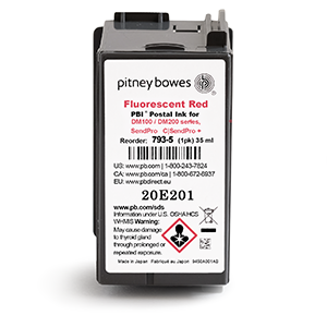 Pitney Bowes 793-5 Kırmızı Orjinal Mürekkep Kartuşu - DM100i (T17419) - 1