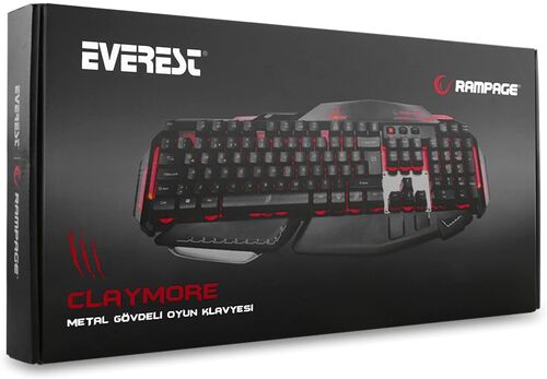 Rampage Claymore Siyah USB Gaming Q Multimedia Keyboard - 8