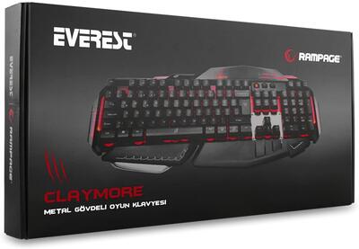 Rampage Claymore Siyah USB Gaming Q Multimedia Klavye (T15986) - 8