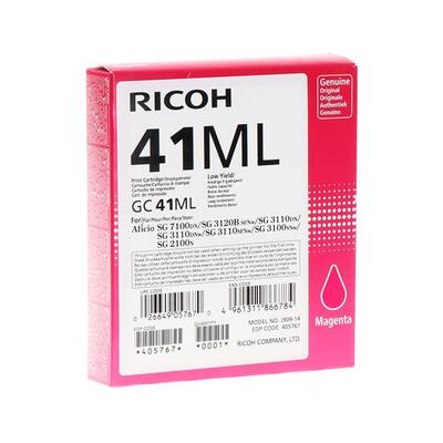 Ricoh GC41ML 405767 Geljet Kırmızı Orjinal Kartuş - SG2100 / SG3110 / SG3100 (T7052) - 1