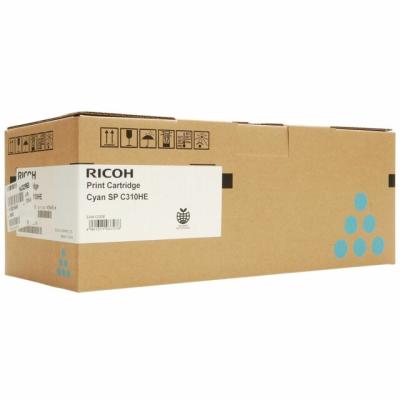 Ricoh 407637 SP-C310HE Cyan Original Toner SP-C231SF, SP-C232, SP-C310, SP-C311 6,000 Page 