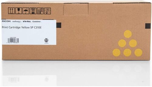 Ricoh 407639 SP-C310HE Yellow Original Toner - SP-C231 / C232 / C310 / C311 - 2