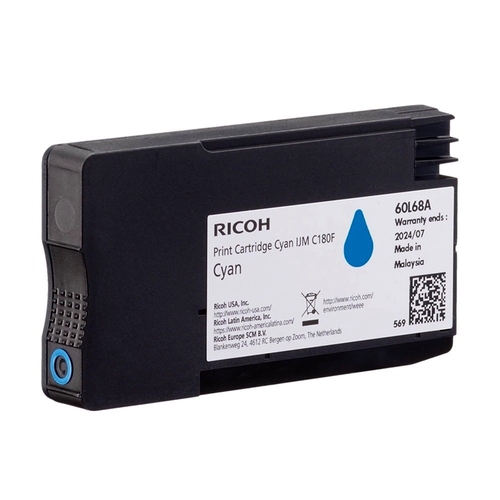 Ricoh 408518 Cyan Original Cartridge - IJM C180F