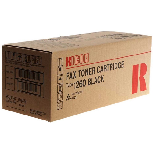 Ricoh 412895 Type 1260 Black Original Toner - Fax 3310L