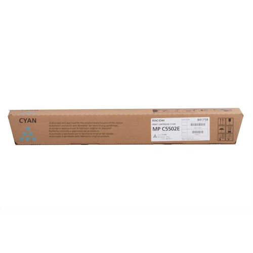 Ricoh 841758 Cyan Original Toner - MP-C5502 / MP-C4502 - 1