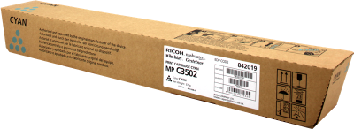 Ricoh 842019 MP-C3002 / MP-C3502 Cyan Original Photocopy Toner 18.000 Sayfa 