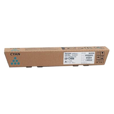 Ricoh 842096 MP-C306, MP-C307, MP-C406 Cyan Original Toner 