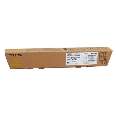 Ricoh 842098 MP-C306, MP-C307, MP-C406 Yellow Original Toner 