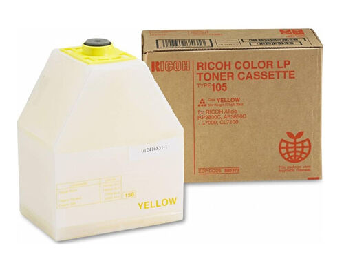 Ricoh 885407 Type 105 Yellow Original Toner - CL7000 / CL7100