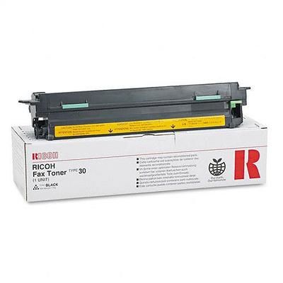 Ricoh 889604 - Type 30 FAX-2500L, 2600L, 3000L, 3500L Black Fax Toner - 1