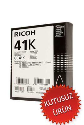 Ricoh GC41K 405765 Geljet Black Original Cartridge SG2100 / SG3110 (Without Box) 