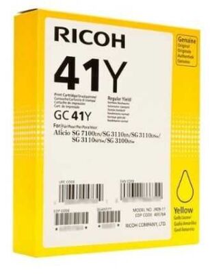 Ricoh GC41Y 405768 / 405764 Geljet Sarı Orjinal Kartuş SG2100 / SG3110 / SG3100 (T11685) - 3