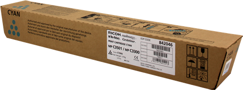 Ricoh MPC2800 / MPC3001 / MPC3501 Cyan Original Toner (842046) - 1