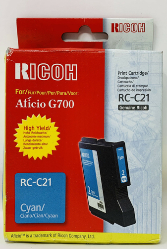 Ricoh RC-C21 (402279) Cyan Original Cartridge High Capacity - G700