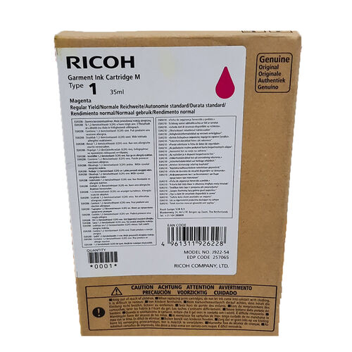 Ricoh Type 1 257065 Magenta Original Cartridge - Ri1000 - 1