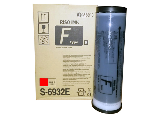 Riso F Type - S-6932E Origiinal Bright Red Ink - SF 5030 / SF 5230 - 1