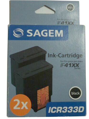 Sagem ICR-333D Black Original Cartridge - IF-4125 / IF-4155 - 1