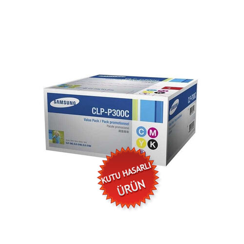 Samsung CLP-P300C/SEE 4LÜ Paket Orjinal Toner - CLP300 (C) (T15174) - 1