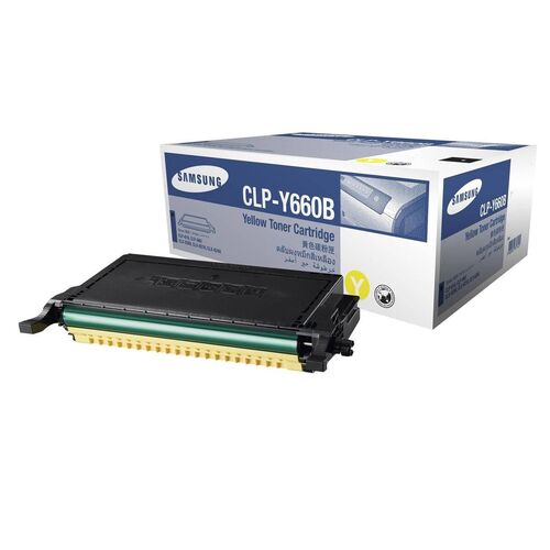 Samsung CLP-Y660B/SEE Yellow Original Toner - CLP-610 / CLP-660 - 1