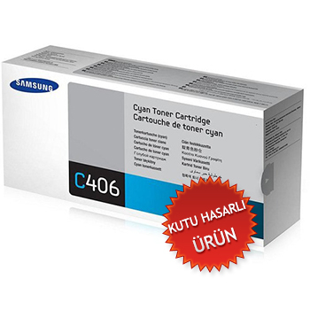 Samsung CLT-C406S Cyan Original Toner - CLP-360 / CLP-365 (Damaged Box) 