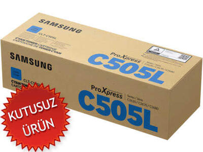 Samsung CLT-C505L/ELS Cyan Original Toner (SU037A) - ProXpress SL-C2620DW (Without Box) 