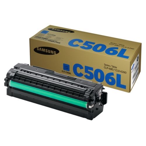 Samsung CLT-C506L Cyan Original Toner - CLX-6260 / CLP-680 - 2