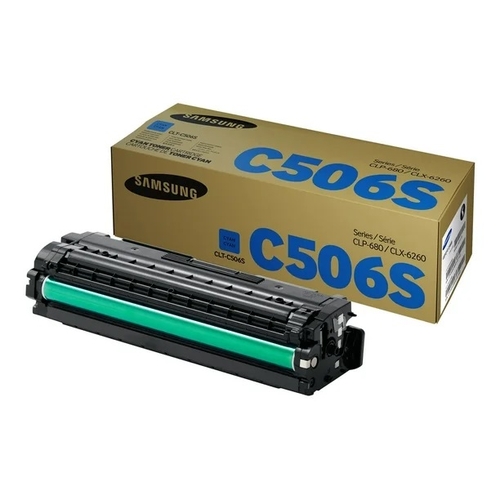 Samsung CLT-C506S (SU049A) Cyan Original Toner - CLP-680ND / CLP-680DW - 1