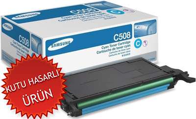 SAMSUNG - Samsung CLT-C508S/SEE Cyan Original Toner Cartridge - CLP-620 / CLP-670 (Damaged Box)