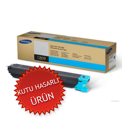 SAMSUNG - Samsung CLT-C809S/ELS Cyan Original Toner - CLX-9201 / CLX-9251 (Damaged Box)