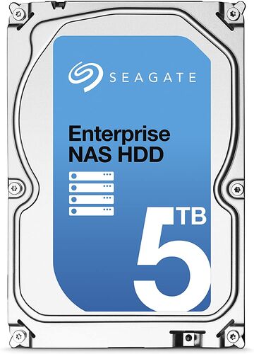 Seagate Enterprise NAS HDD 5TB 7200RPM SATA 6Gb/s 128Mb E-NAS Disk (ST5000VN0001) (T15902) - 1