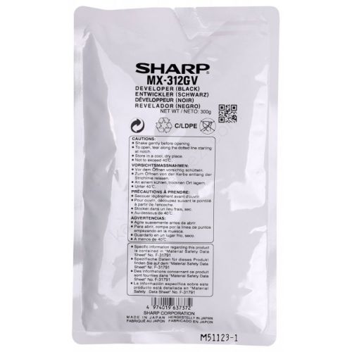 Sharp MX-312GV Original Developer - MX-M260 / MX-M310 - 1