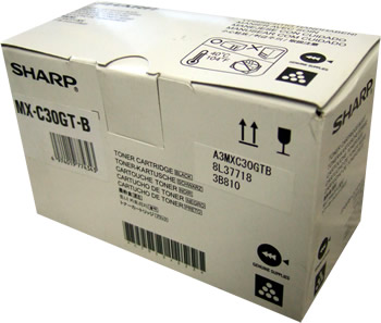 Sharp MX-C30GT-B Black Original Toner - MX-C250 / MX-C300 - 1